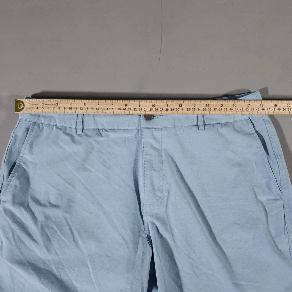 Faherty All Day Shorts Mens 35 Light Blue MSC0013 Hybrid Stretch Performance
